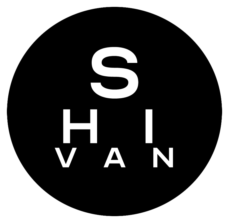 Logo with 'Shivan' in it as as form of a letter chart