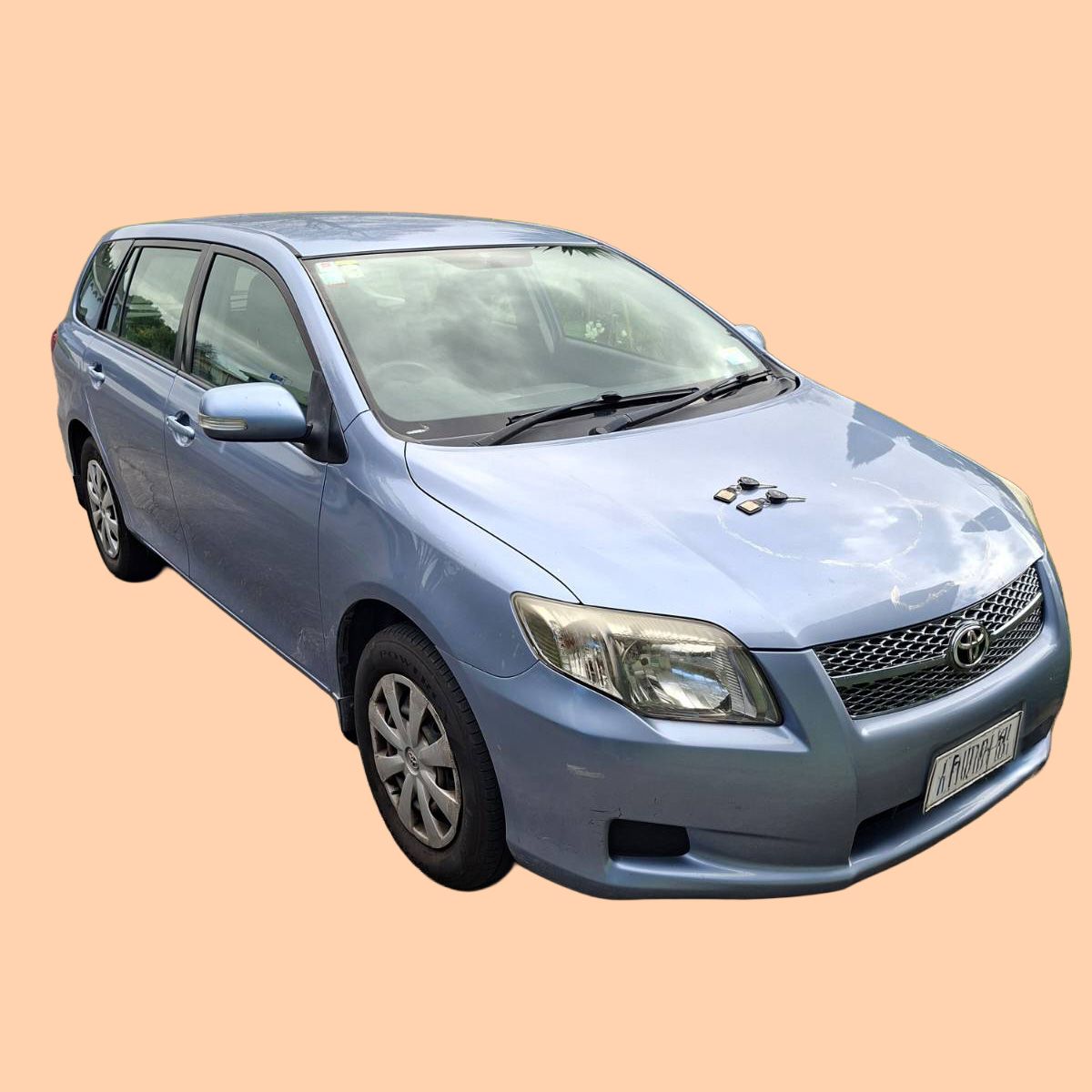 A blue car - Toyota Corolla 2008 Stagion Wagon